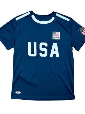 USA Soccer Striker Navy Blue National Shirt Jersey, Men's Medium